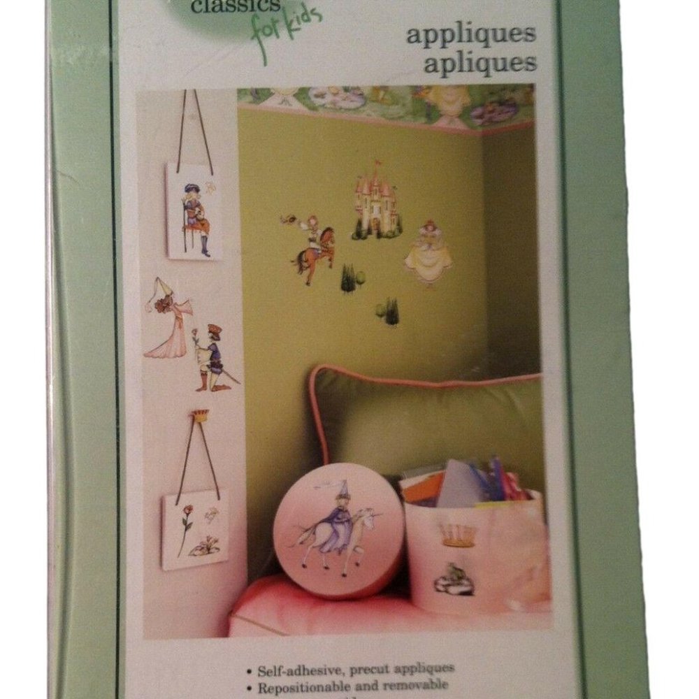 Waverly Classics for Kids Self Adhesive Precut Princess Castle Wall Appliques